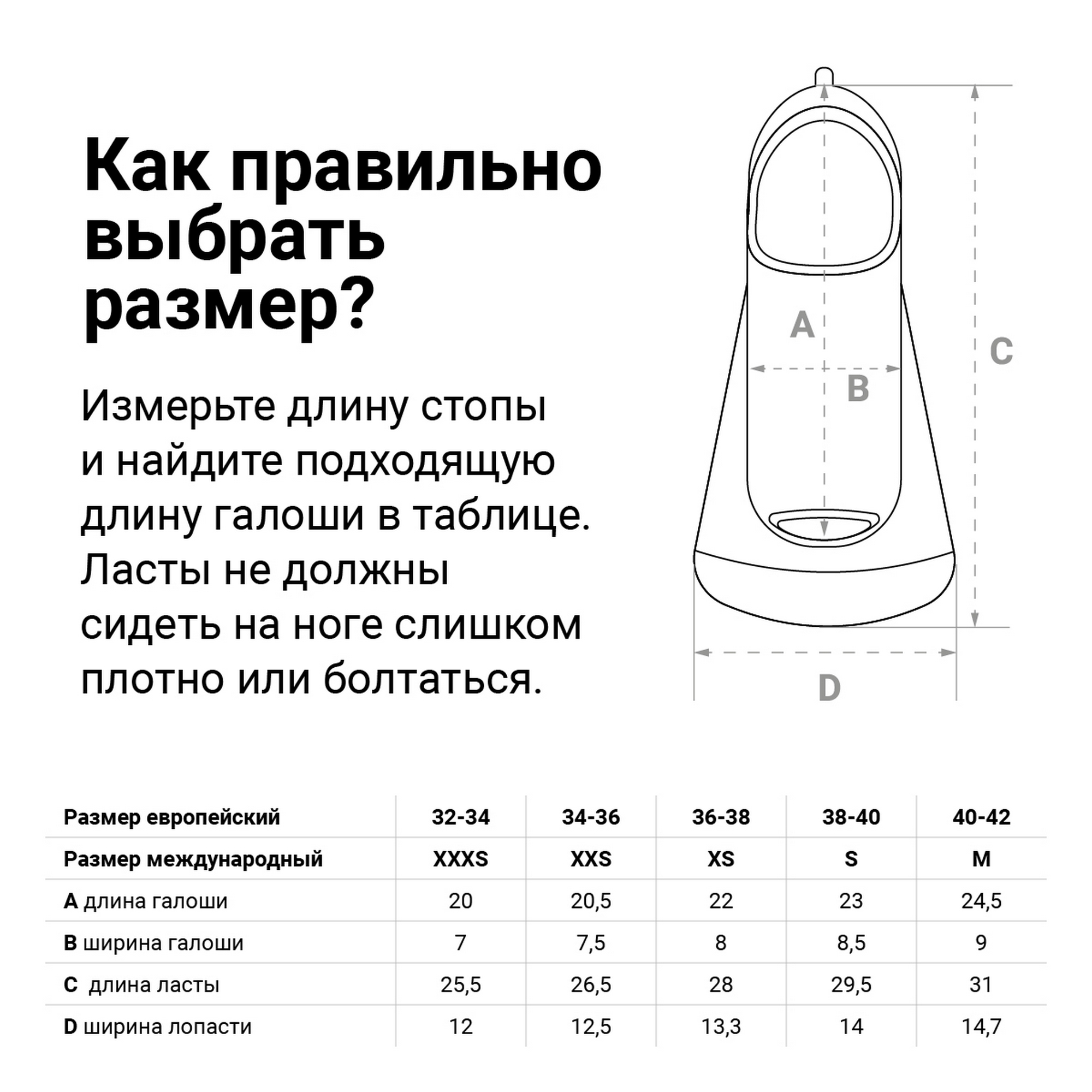 Ласты для бассейна Torres F02 SWF0224 черно---серый