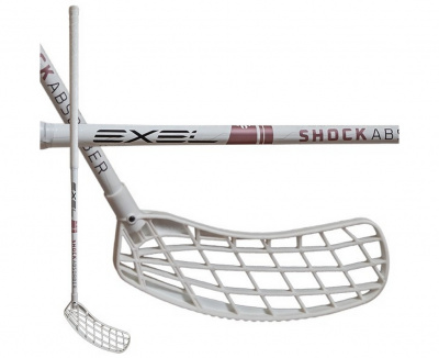 Клюшка флорбольная SHOCK ABSORBER 2.9 (WHT) 101 OVAL MB - R Exel 12201037
