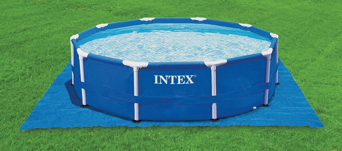 Подстилка под круглый бассейн d244,305,366,457см Intex 28048