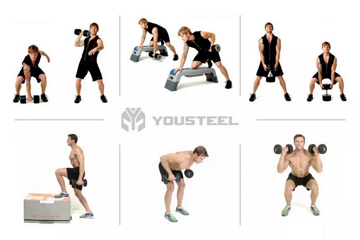 Гантель EVO 35кг полиуретановая YouSteel