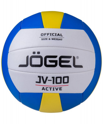 Мяч волейбольный Jogel JV-100 р.5, синий\желтый