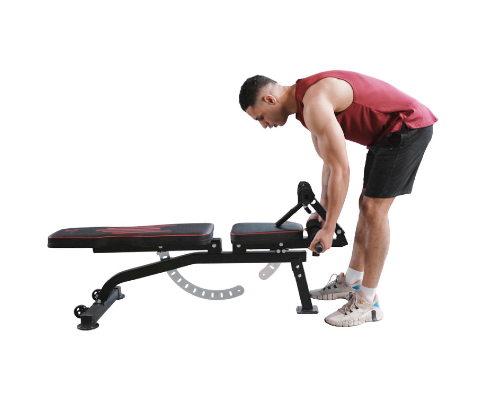 Скамья для жима DFC Sperax со сгибателем\ разгибателем для ног JQ-0936 | Premium Fitness
