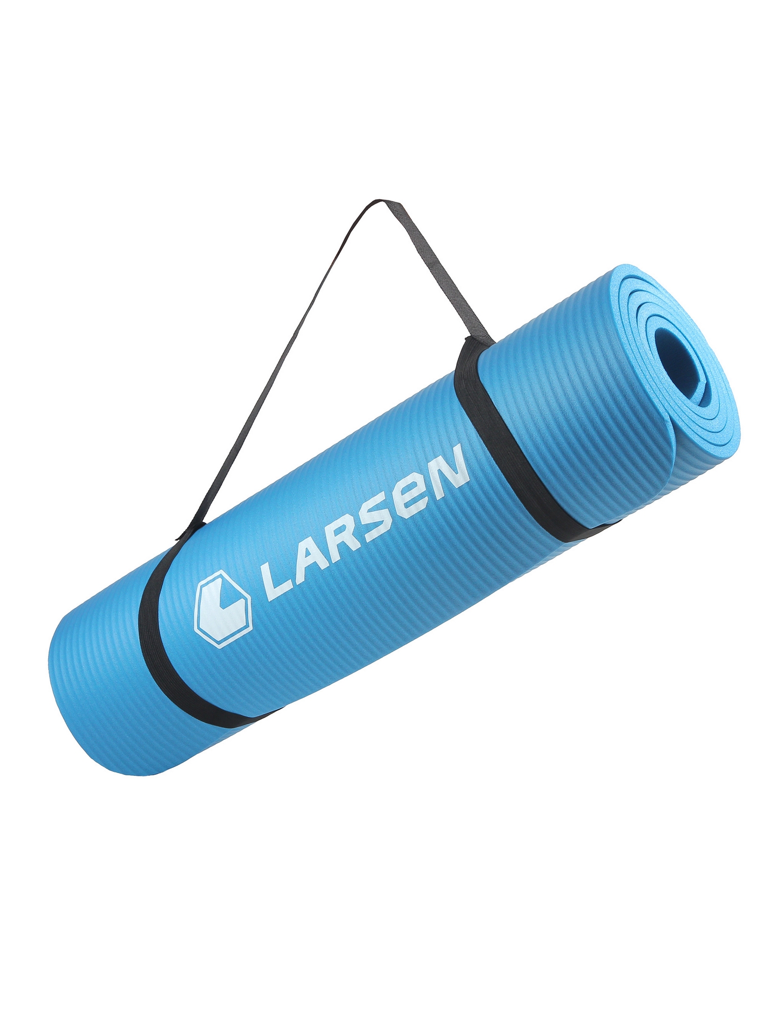 Коврик для фитнеса и йоги 183х61х1см, NBR Larsen ECE 069 синий