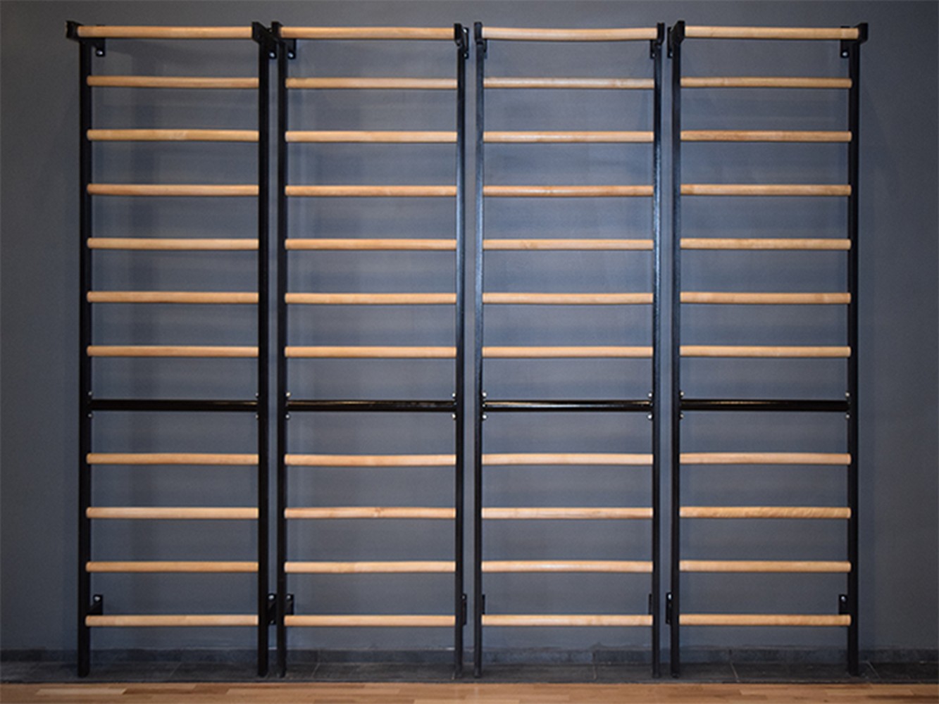 Шведская стенка металл/береза, размер 2800х800 мм  | Premium Fitness