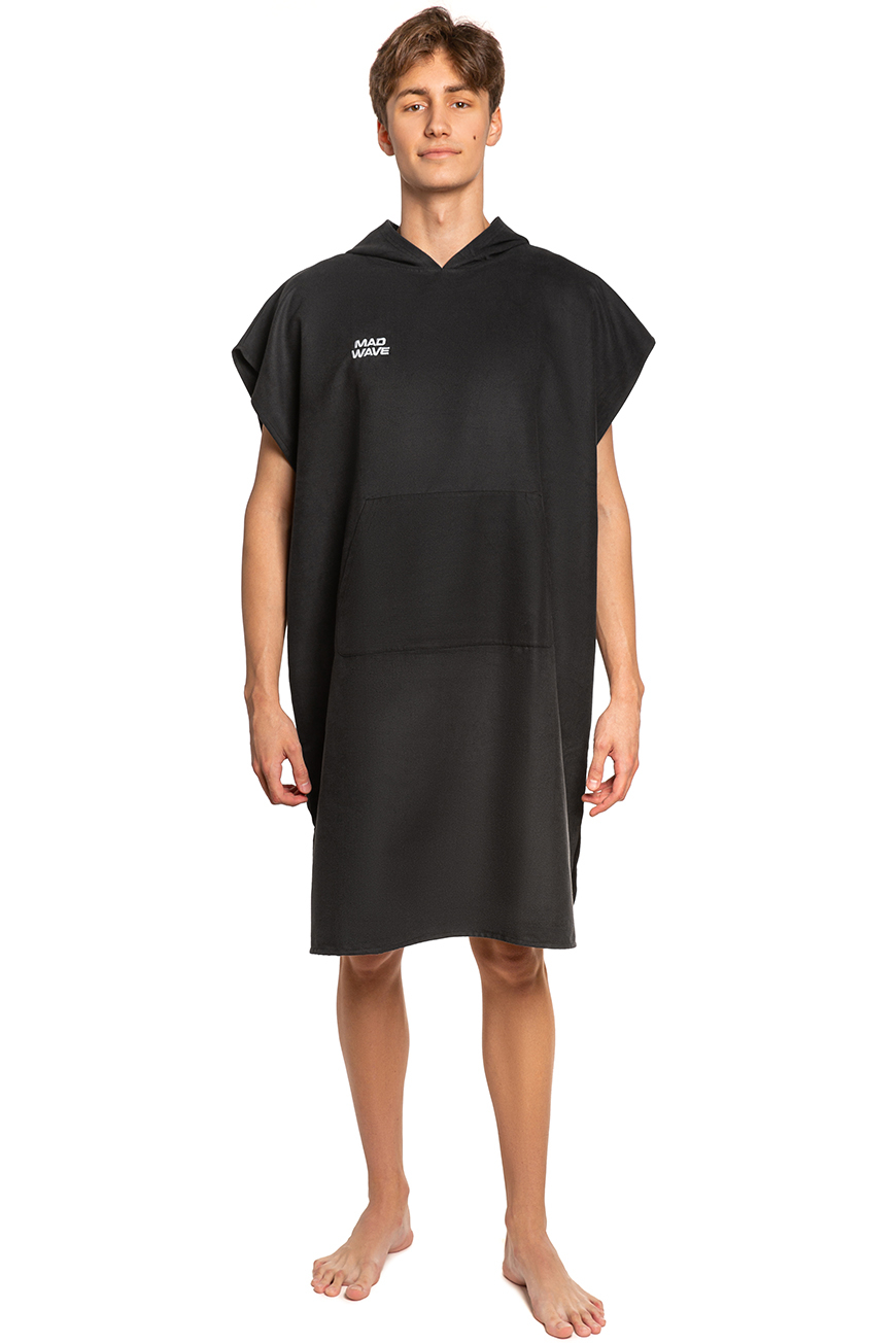 Пончо-полотенце из микрофибры Mad Wave Microfibre poncho towel M0974 01 3 01W черный