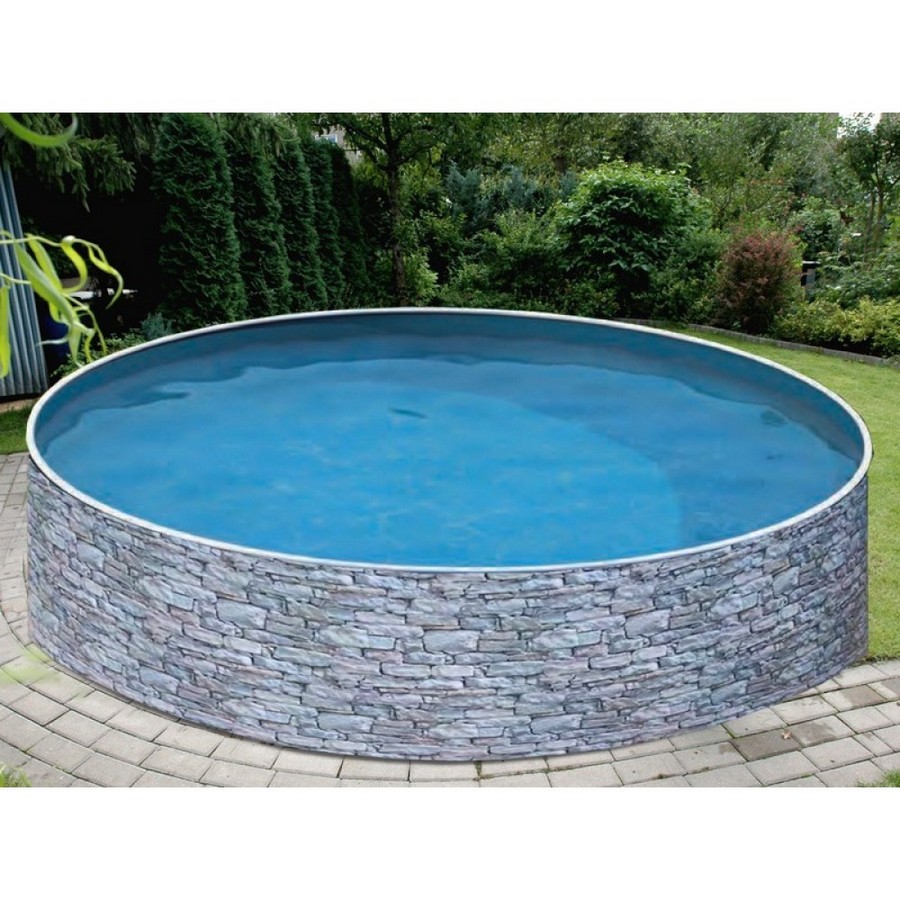 Морозоустойчивый бассейн Azuro Stone круглый 4х1,2 м Comfort