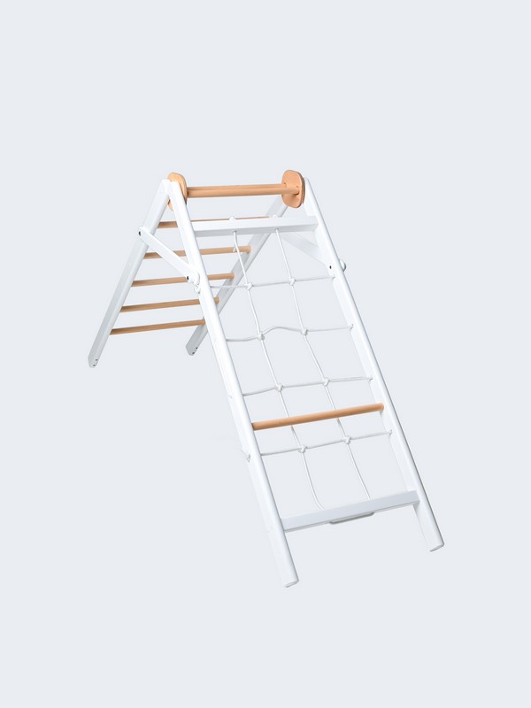 Детский спортивный комплекс Perfetto Sport "Scala in legno 2" bianco-naturale PS-118
