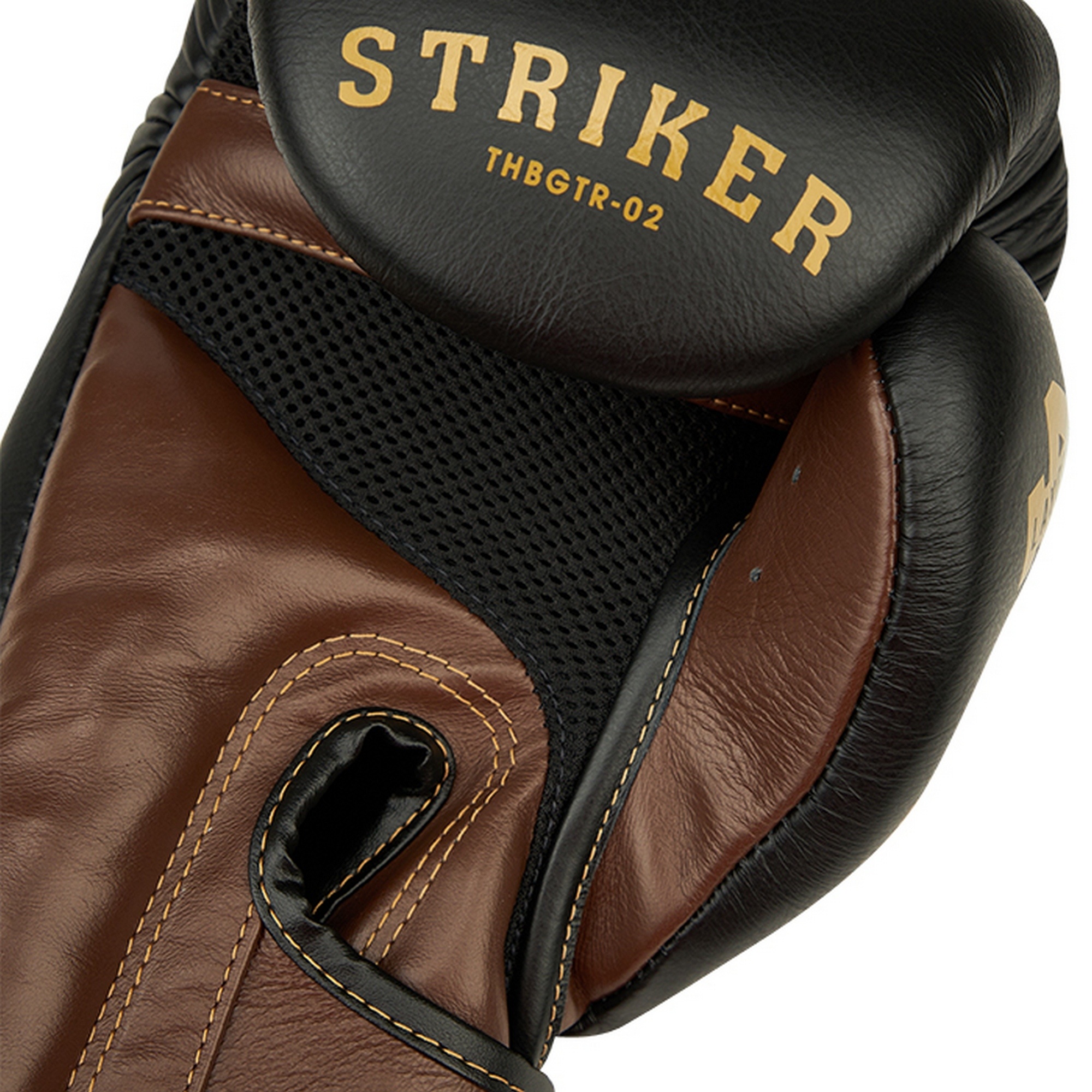 Боксерские перчатки Green Hill STRIKER THBGTR-02 черный\коричневый