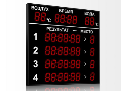 Табло для плавания Импульс 713-D13x8-L4xD13x7-T-T2