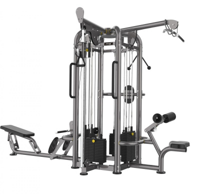 4-х Позиционная мультистанция Fitex Pro FTX-6280: верхняя тяга, нижняя тяга, трицепс, регулируемая блочная стойка | Premium Fitness