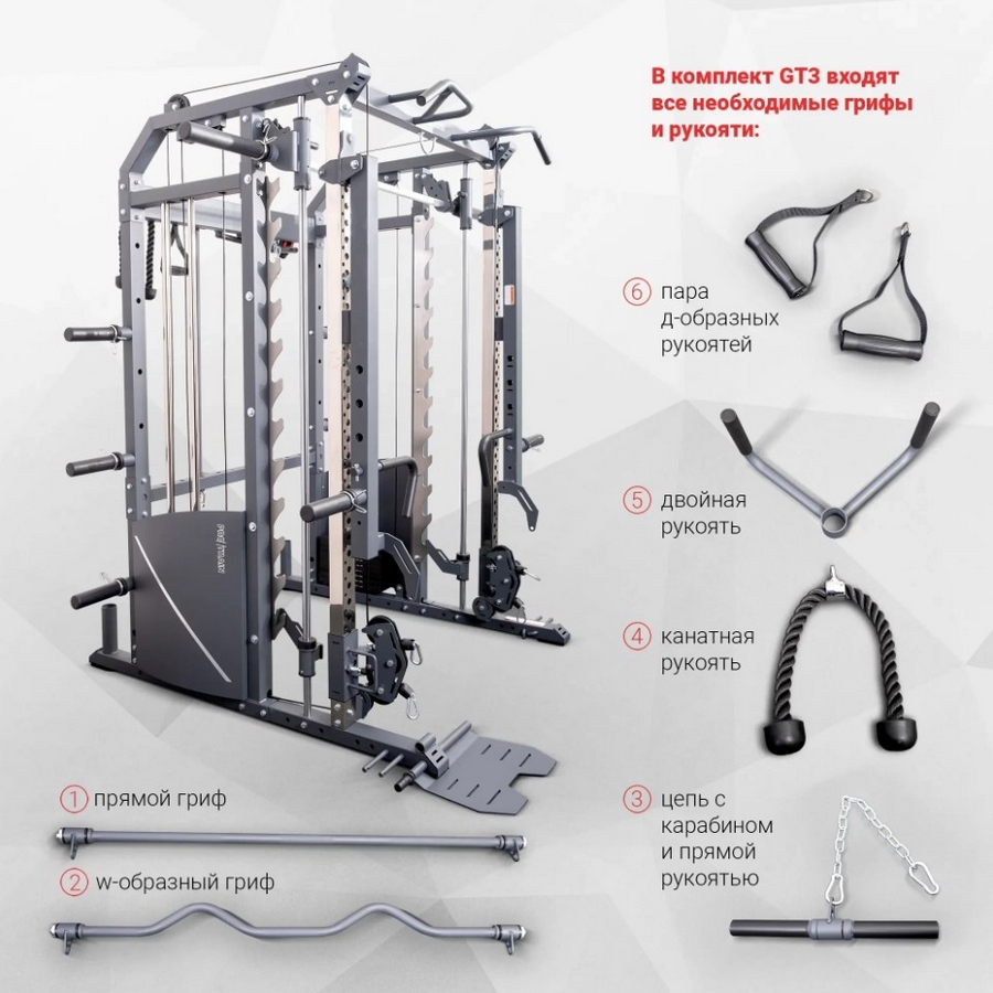 Многофункциональный силовой комплекс Protrain GT3B PRO | Premium Fitness