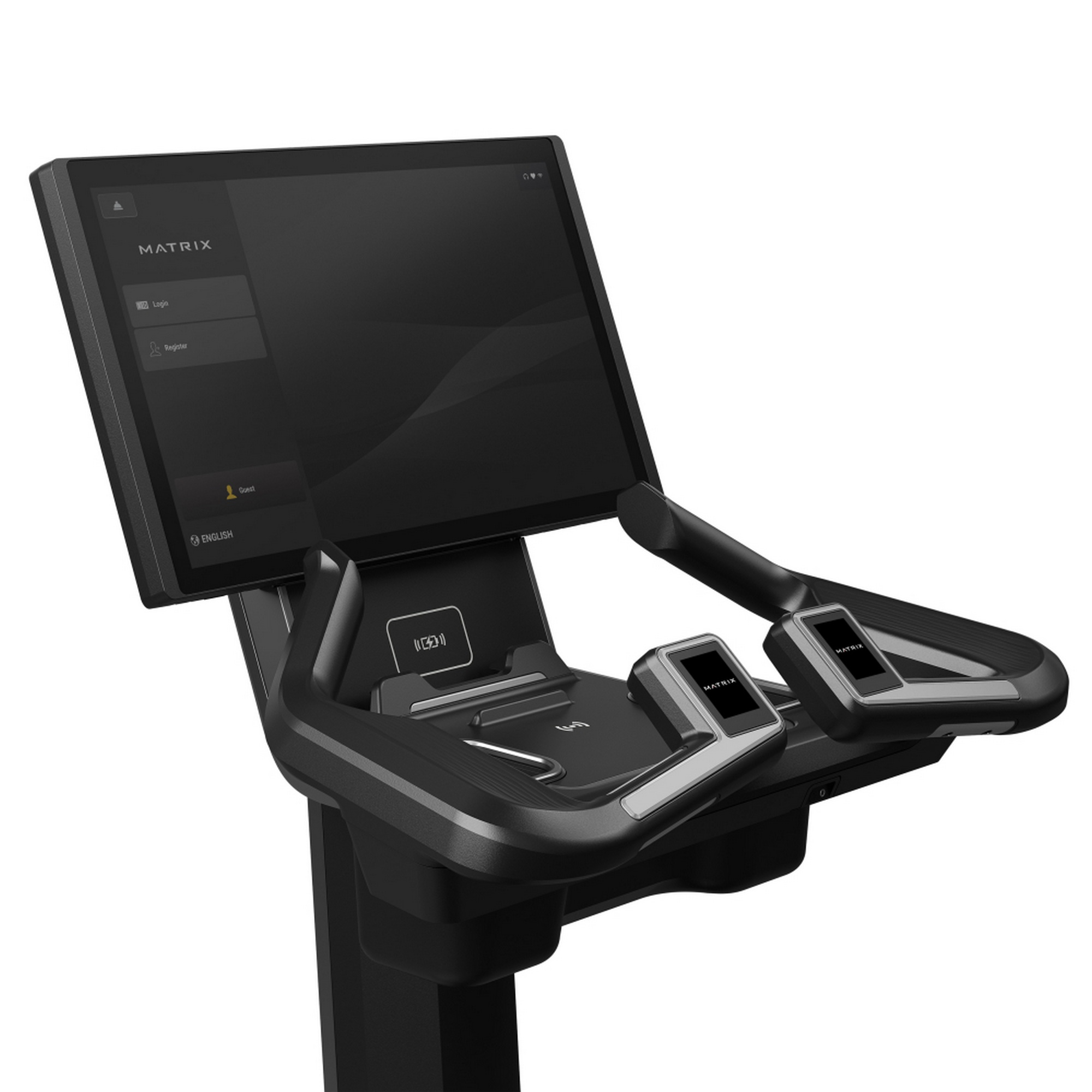 Вертикальный велотренажер Matrix Onyx с консолью Touch P1 CB 22"