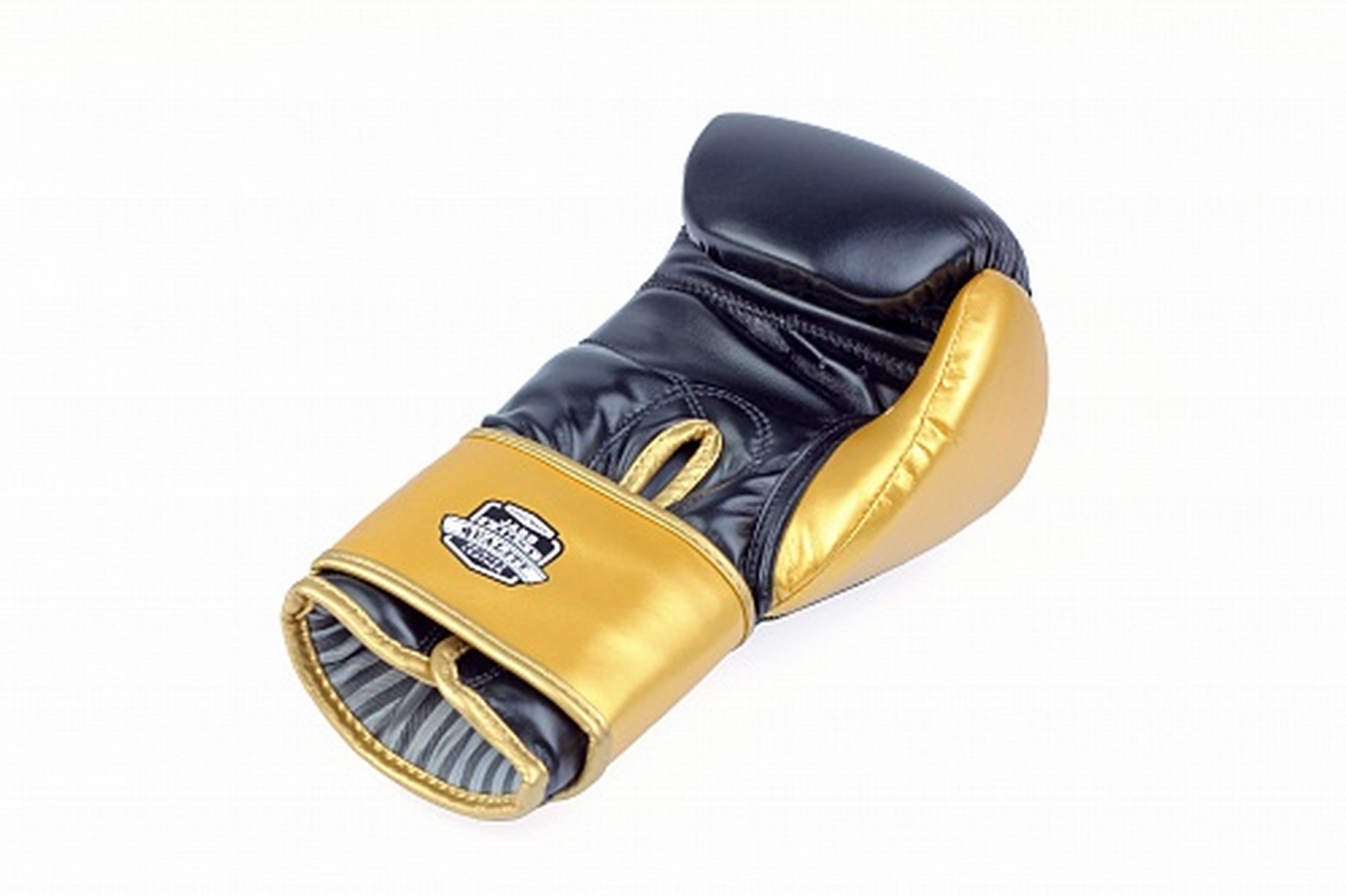 Перчатки боксерские (иск.кожа) 10ун Jabb JE-4081/US Ring черный\золото