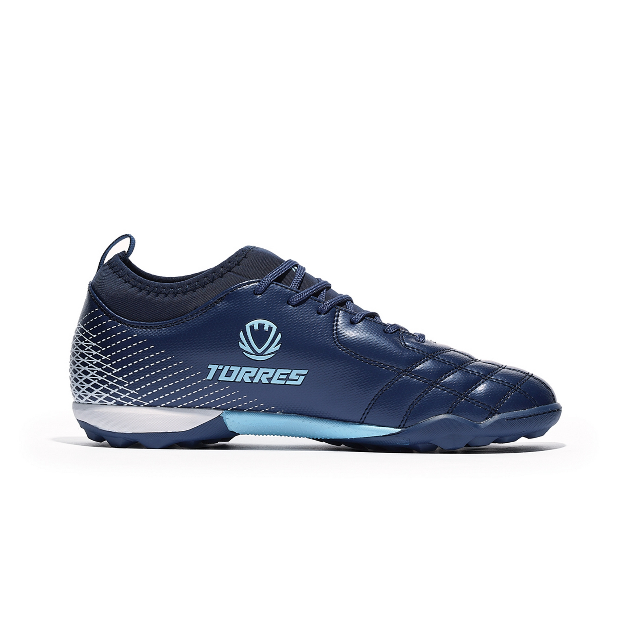 Бутсы футбольные (многошиповки) Torres BOLA TS2342310-372 с носком, синий