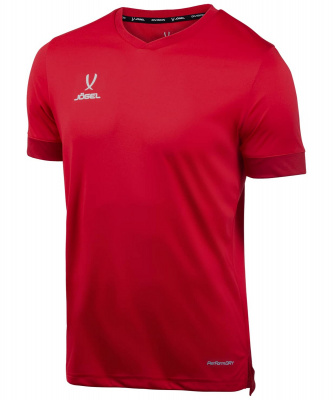 Футболка игровая Jogel Division PerFormDRY Union Jersey красный\ темно-красный\белый