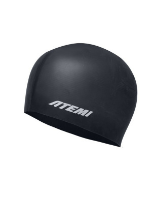 Шапочка для плавания Atemi kids silicone cap Deep black KSC1BK черный