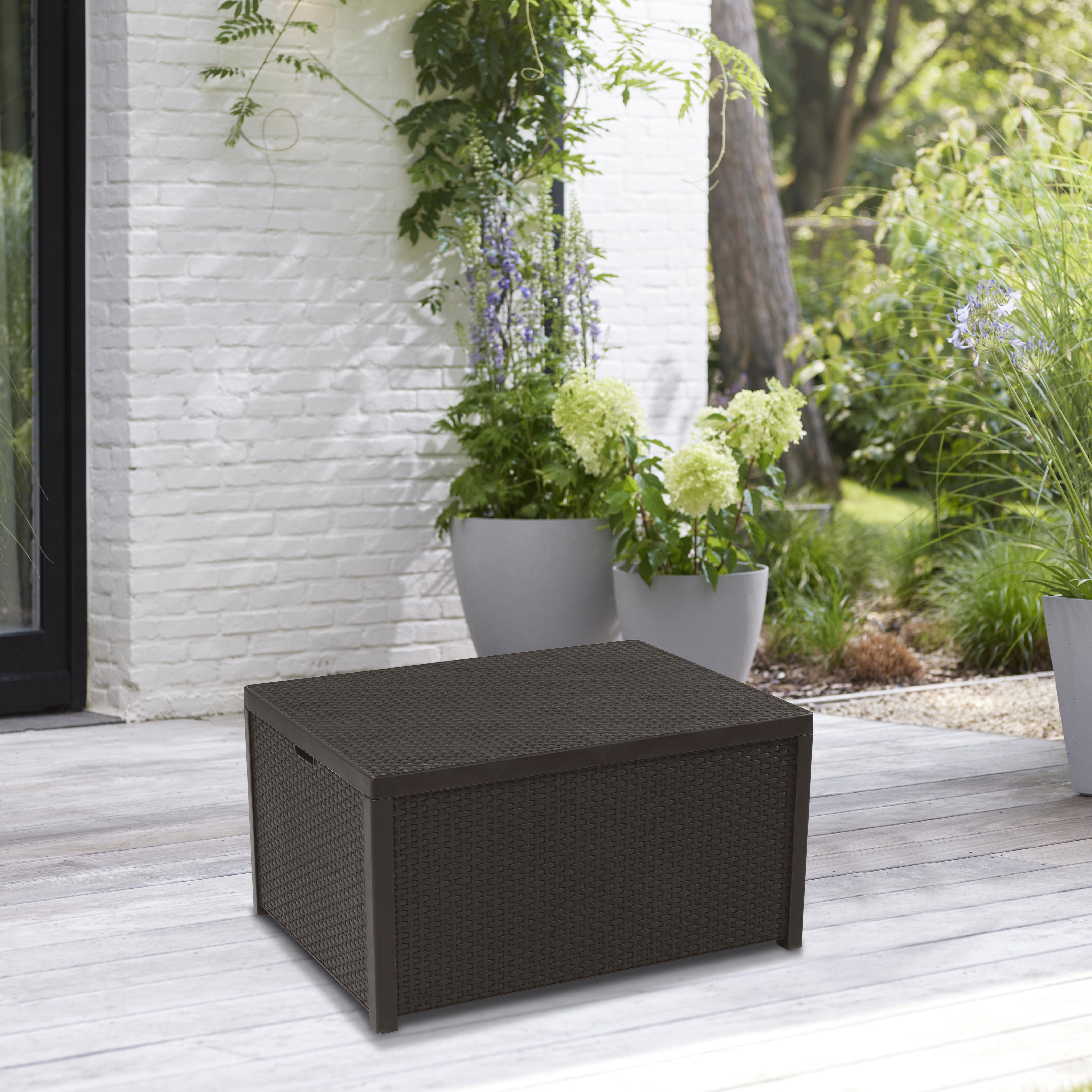 Стол-сундук Арика, коричневый Arica storage table