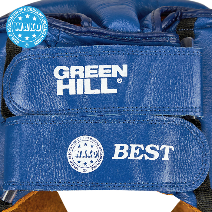 Кикбоксерский шлем Green Hill Best WAKO Approved HGB-4016w, синий
