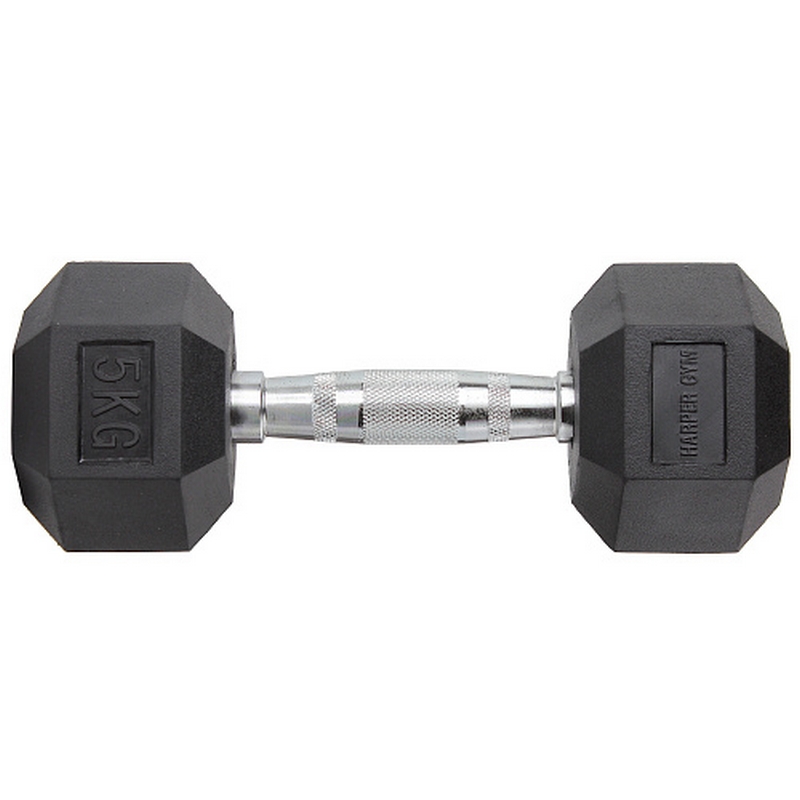 Гантель шестигранная обрезиненная Harper Gym NT162