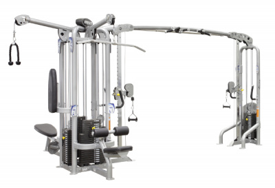 Мультистанция на 6 станций с отдельной колонной для тяги Hoist CMJ-6000-1-6175 | Premium Fitness