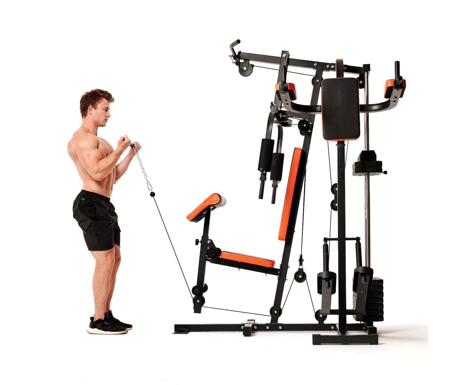 Силовой комплекс стек 60 кг DFC HomeGym D7002-60 | Premium Fitness