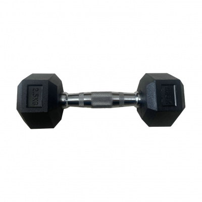 Обрезиненная гексагональная гантель 6кг Inex Hex Dumbbell TF-D2017-6