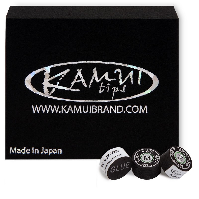 Наклейка для кия Kamui Black d12мм Medium 1шт 05235