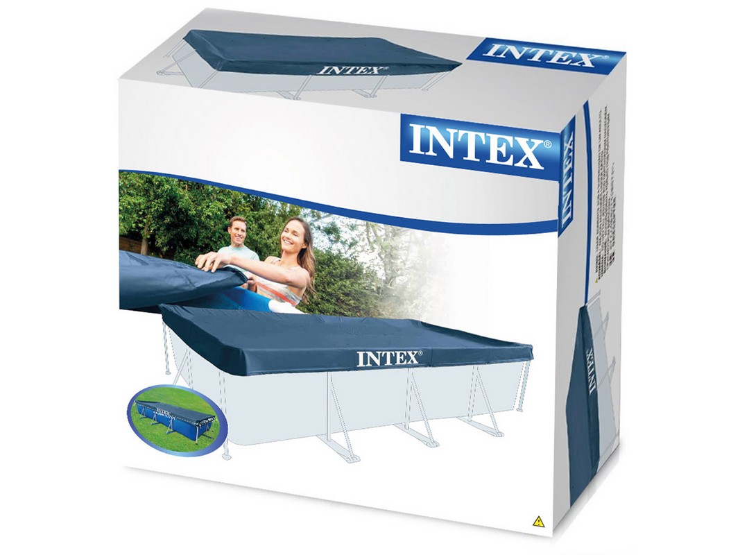 Тент для прямоугольного каркасного бассейна 300х200см Intex 28038