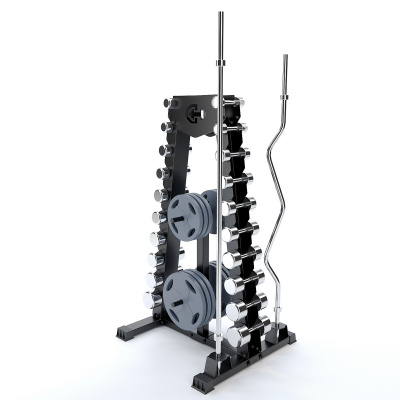 Стойка для хранения гантелей, дисков и грифов Domsen Ds49 d25мм | Premium Fitness