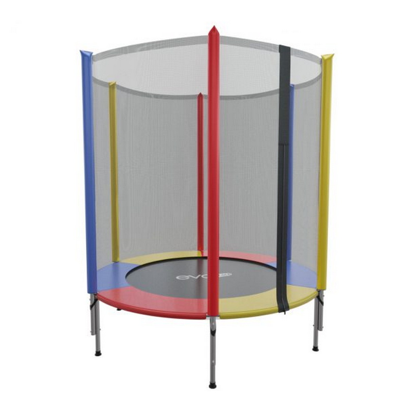 Батут с внешней сеткой Evo Jump 4,5ft Color (140 см)