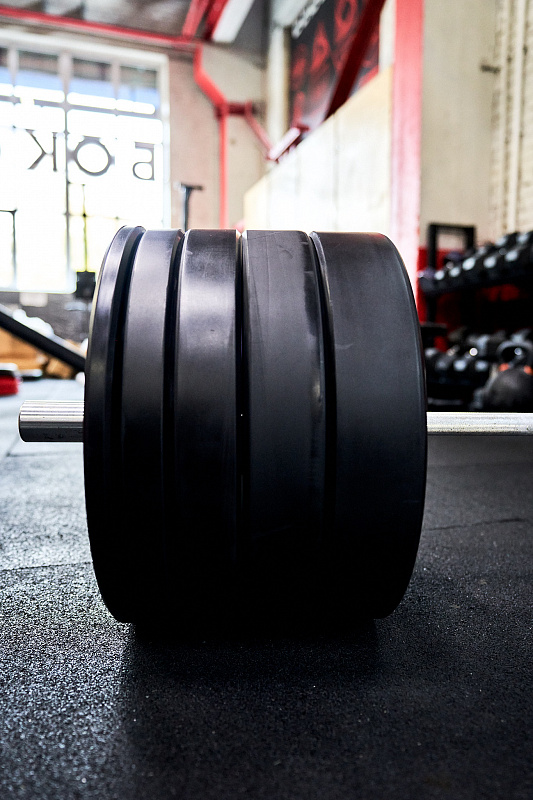 Диск EVO BUMPER PLATE 15кг YouSteel черный
