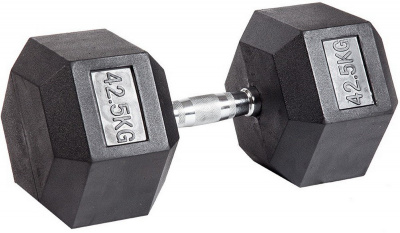 Гантель гексагональная обрезиненная Profi-Fit 42,5 кг