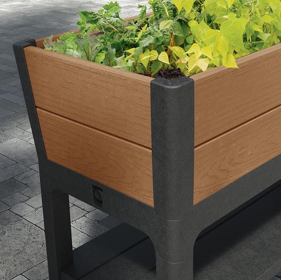 Грядка приподнятая Дарвин, коричневая Darwin Elevated Garden Bed