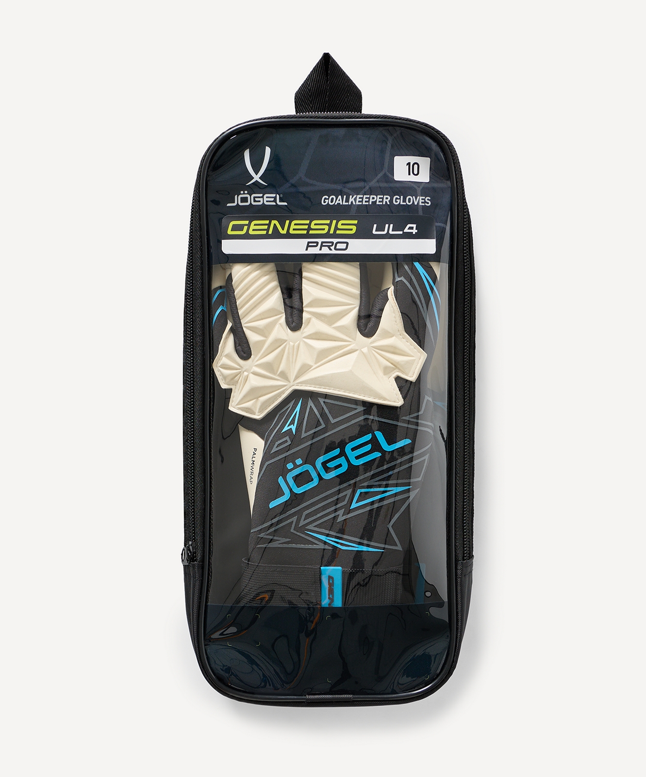Перчатки вратарские Jogel Genesis UL4 Evolution negative hybrid, черный