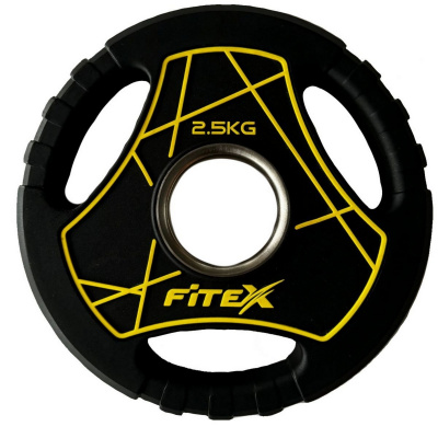 Диск Олимпийский 2,5кг полиуретановый с ручками Fitex LP-2,5