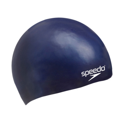 Шапочка для плавания детская Speedo Plain Moulded Silicone Cap Jr 8-709900011 темно-синий