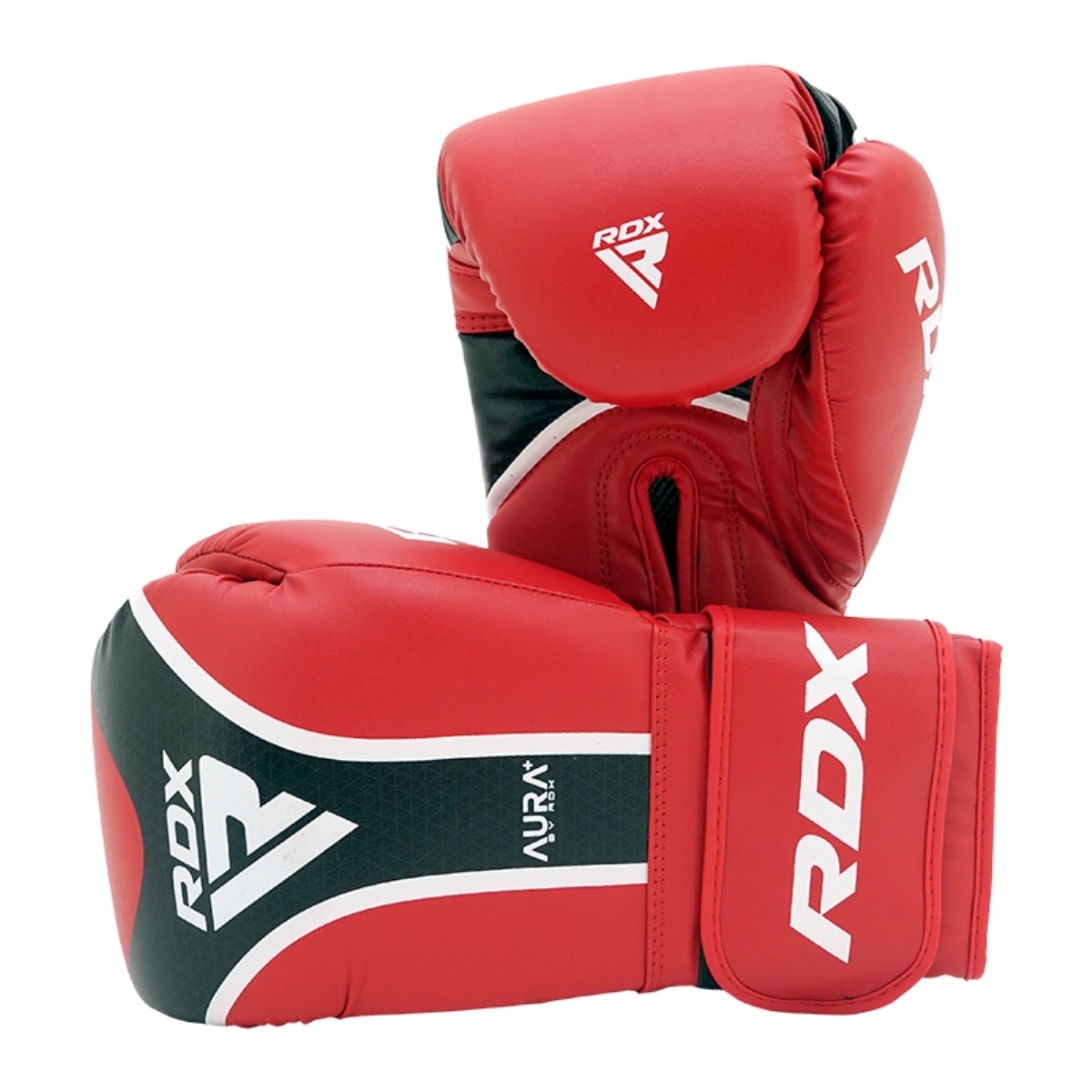 Перчатки RDX Aura Plus T-17 BGR-T17RB-14OZ+ красный\черный