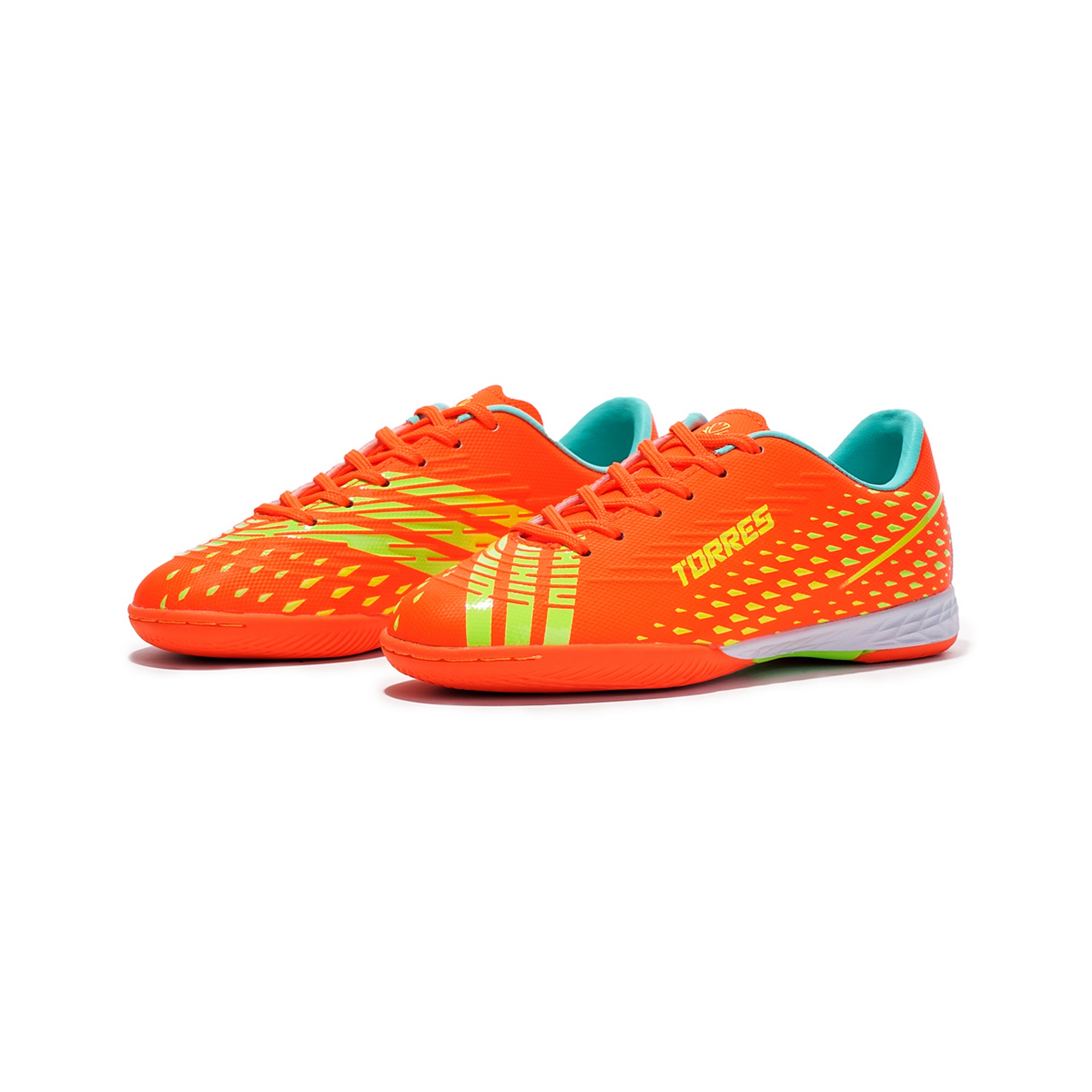 Бутсы зальные детские Torres RAYO KID TS134235-856 оранжево-жёлтый