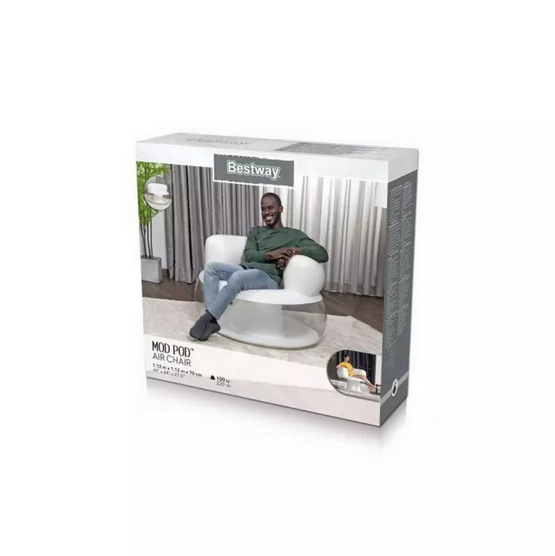 Надувно кресло 112x112x70см Bestway Mod Pod Air Chair 75138 2 цвета