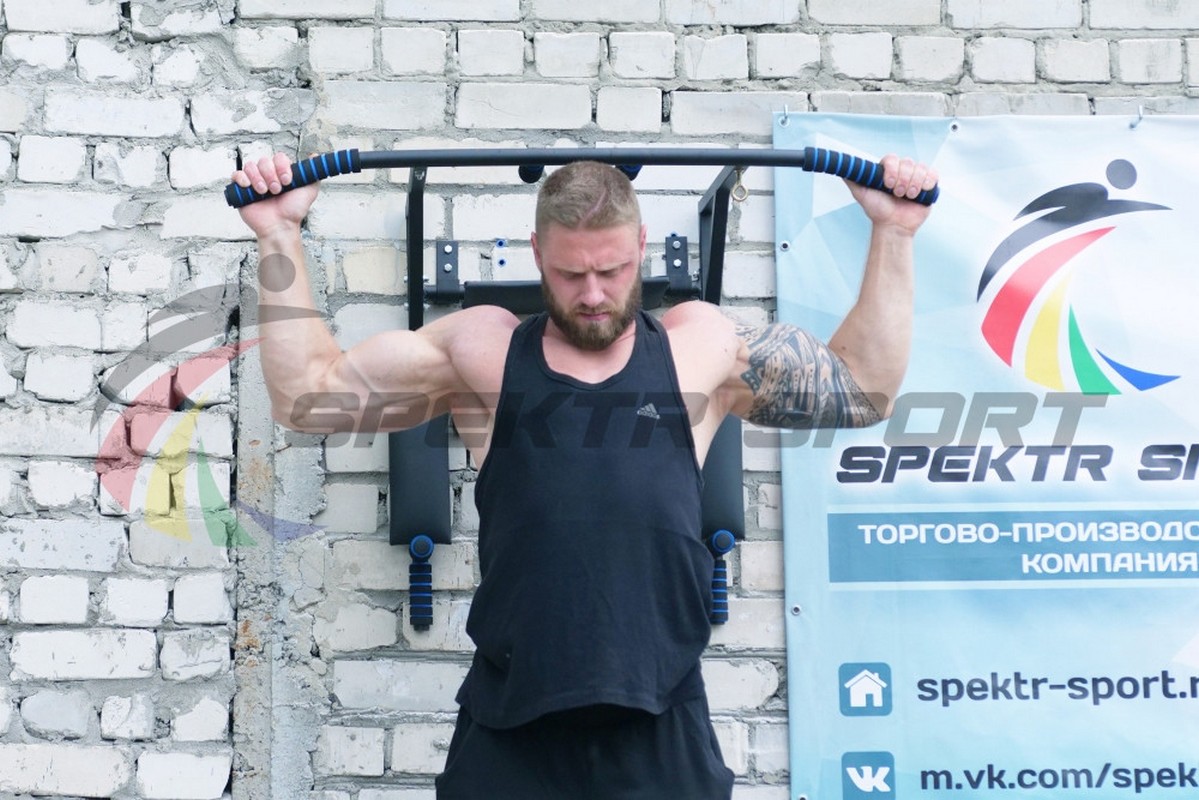 Турник-брусья-пресс настенный  Мангуст+ белый | Premium Fitness