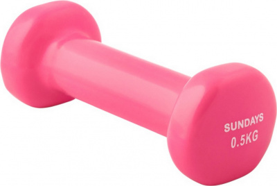 Гантель 0.5кг Sundays Fitness IR92005 6062975 розовый