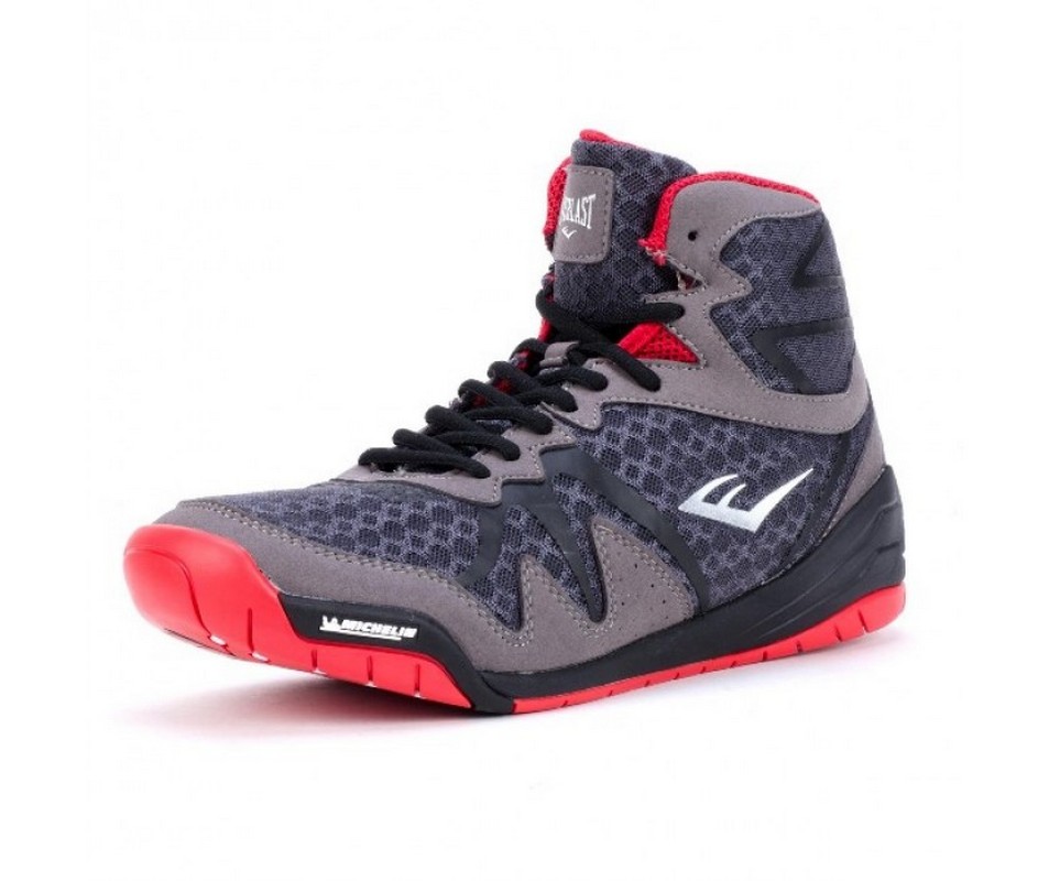 Боксерки Everlast Pivt Low Top сер/красн. P00001076 GR/RD