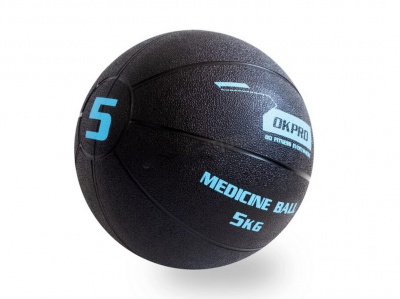 Мяч медицинский 5кг обрезиненный OKPRO OK1219A-5
