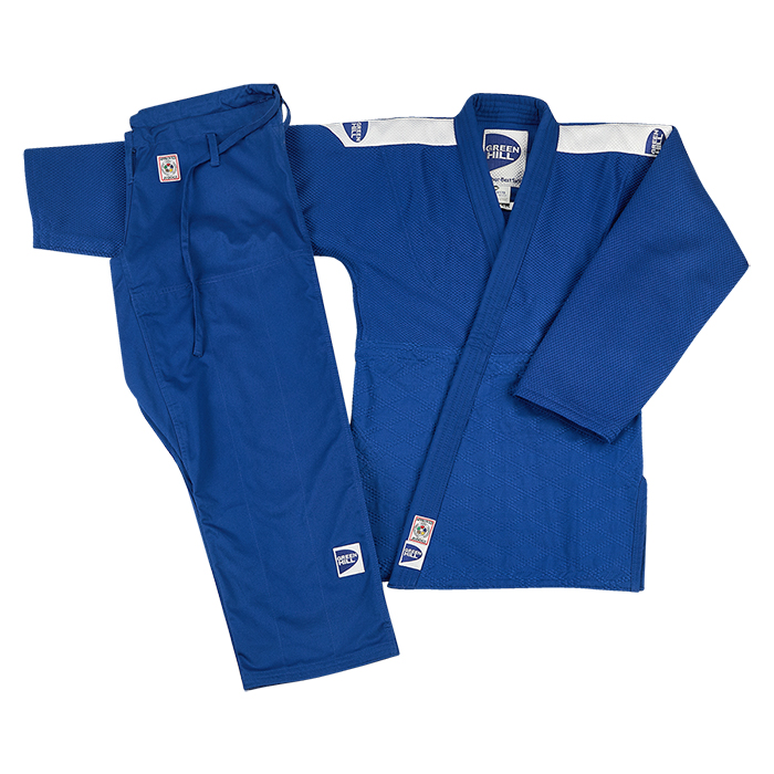 Кимоно Дзюдо Green Hill Super одобрено IJF JSS-10212 , синее