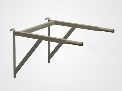 Брусья навесные  Школьник 5, серый | Premium Fitness