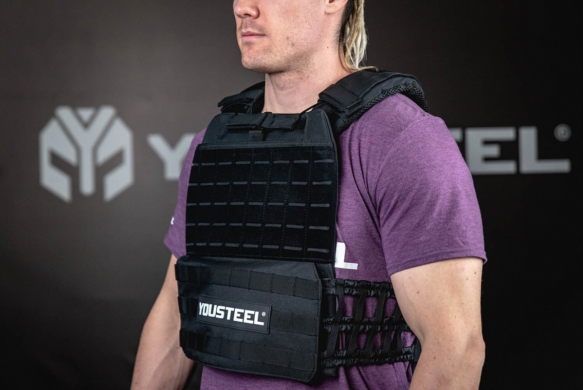 Жилет утяжелитель c плитами, 9 кг YouSteel