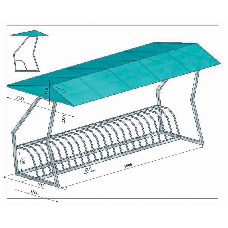 Навес с велопарковкой Stolz Техно  311