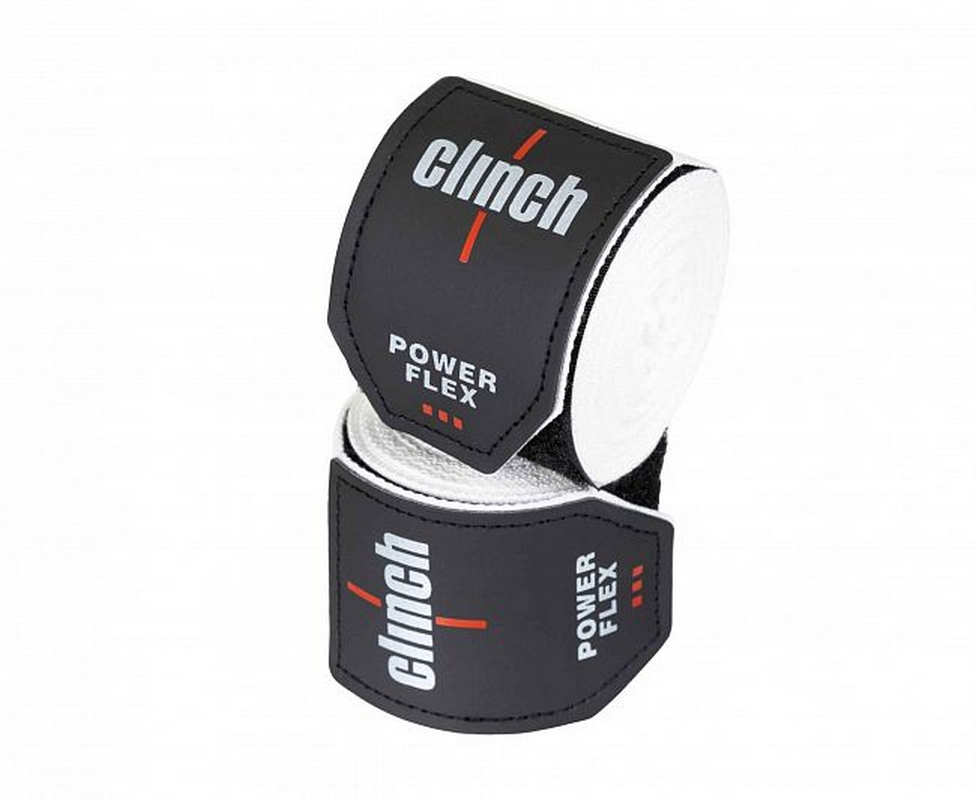 Бинты боксерские 255см Clinch Boxing Hand Wrap Power Flex C239 белый длина 2.55 м