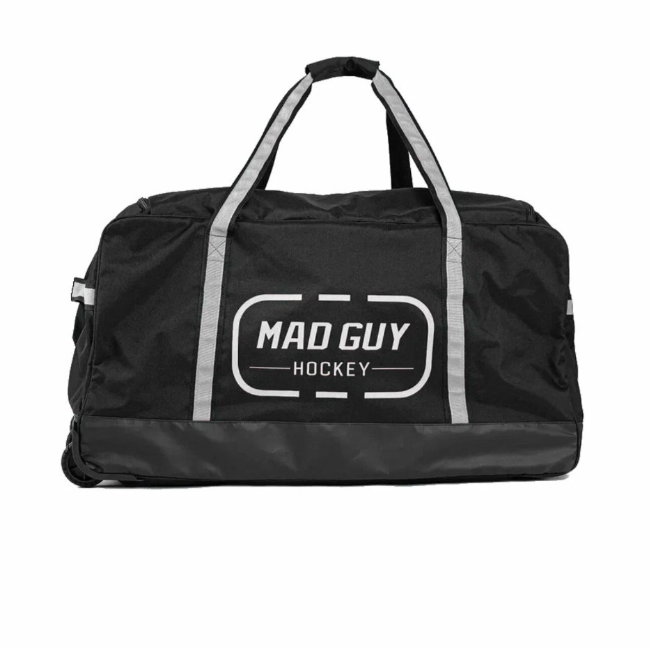 Сумка хоккейная на колесах, JR 34" Mad Guy Strike 2,0, черный\белый