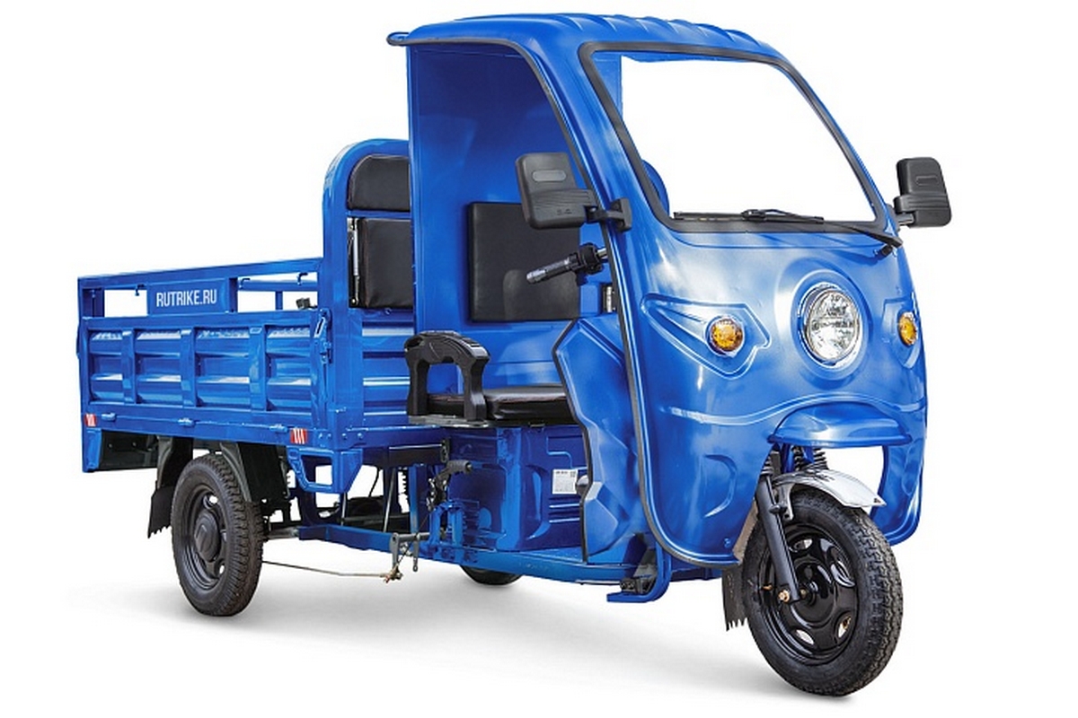 Грузовой электротрицикл, 1800 60V1500W RuTrike D4 NEXT КАБИНА 023400
